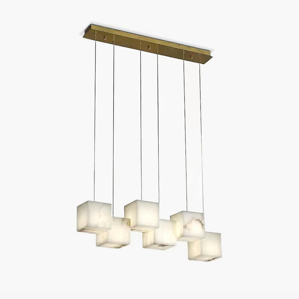 Ivnoros Minimalist Alabaster Linear Pendant Light - Letslighting