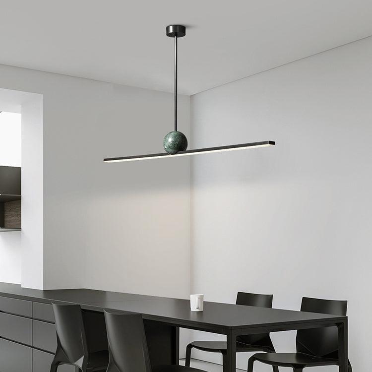 Liora Linear Minimalist Marble Pendant Light - Letslighting