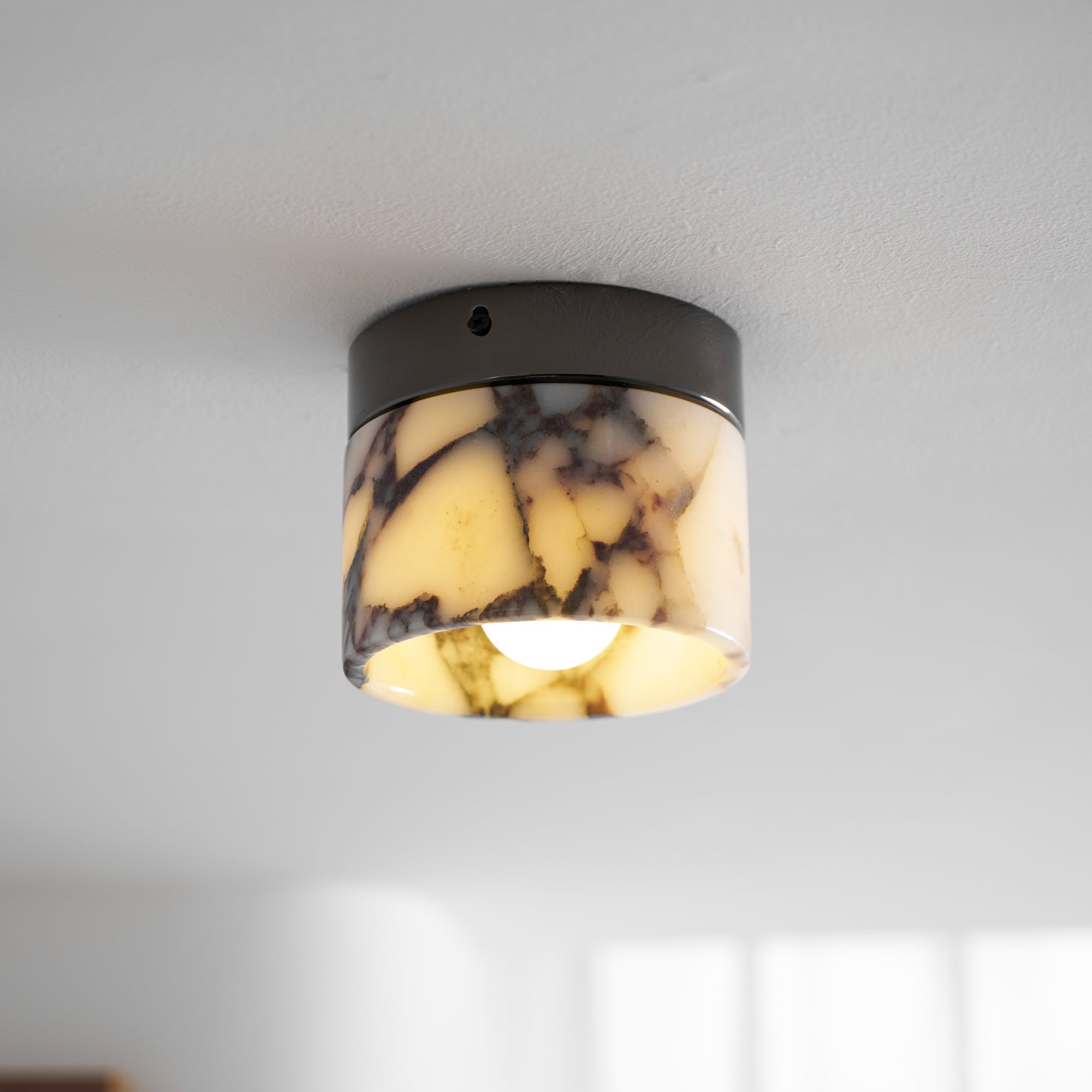 Ivinir Modern Minimalist Round Marble Ceiling Lamp - Letslighting