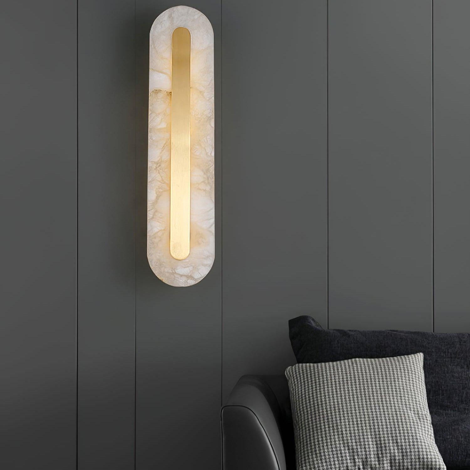 Kristy Alabaster Rounded Wall Lamp - Letslighting