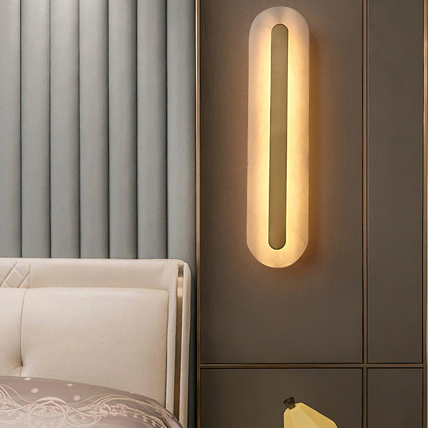 Kristy Alabaster Rounded Wall Lamp - Letslighting