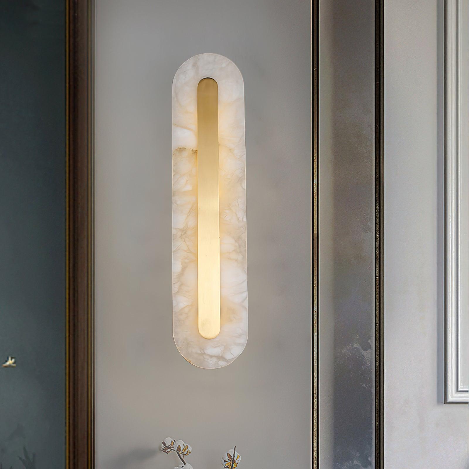 Kristy Alabaster Rounded Wall Lamp - Letslighting