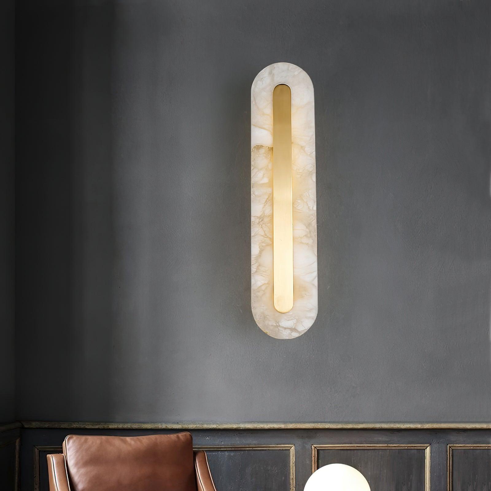 Kristy Alabaster Rounded Wall Lamp - Letslighting