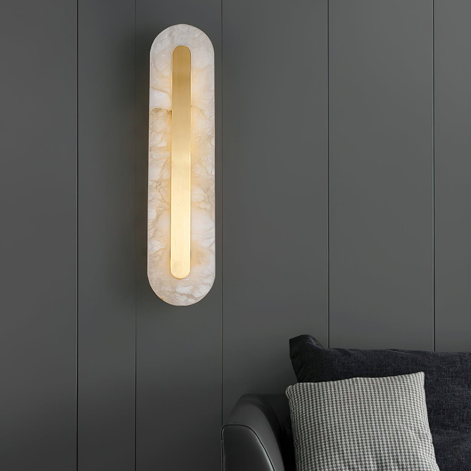 Kristy Alabaster Rounded Wall Lamp - Letslighting