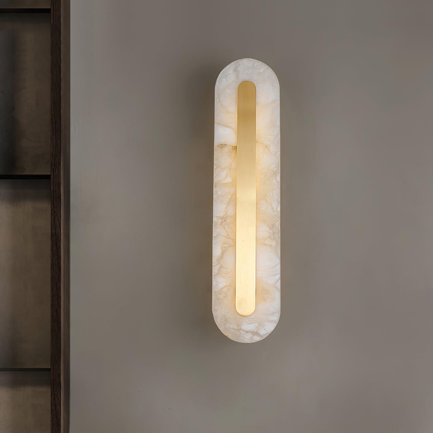 Kristy Alabaster Rounded Wall Lamp - Letslighting