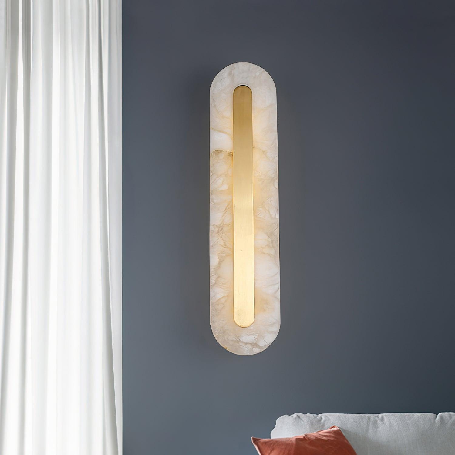 Kristy Alabaster Rounded Wall Lamp - Letslighting