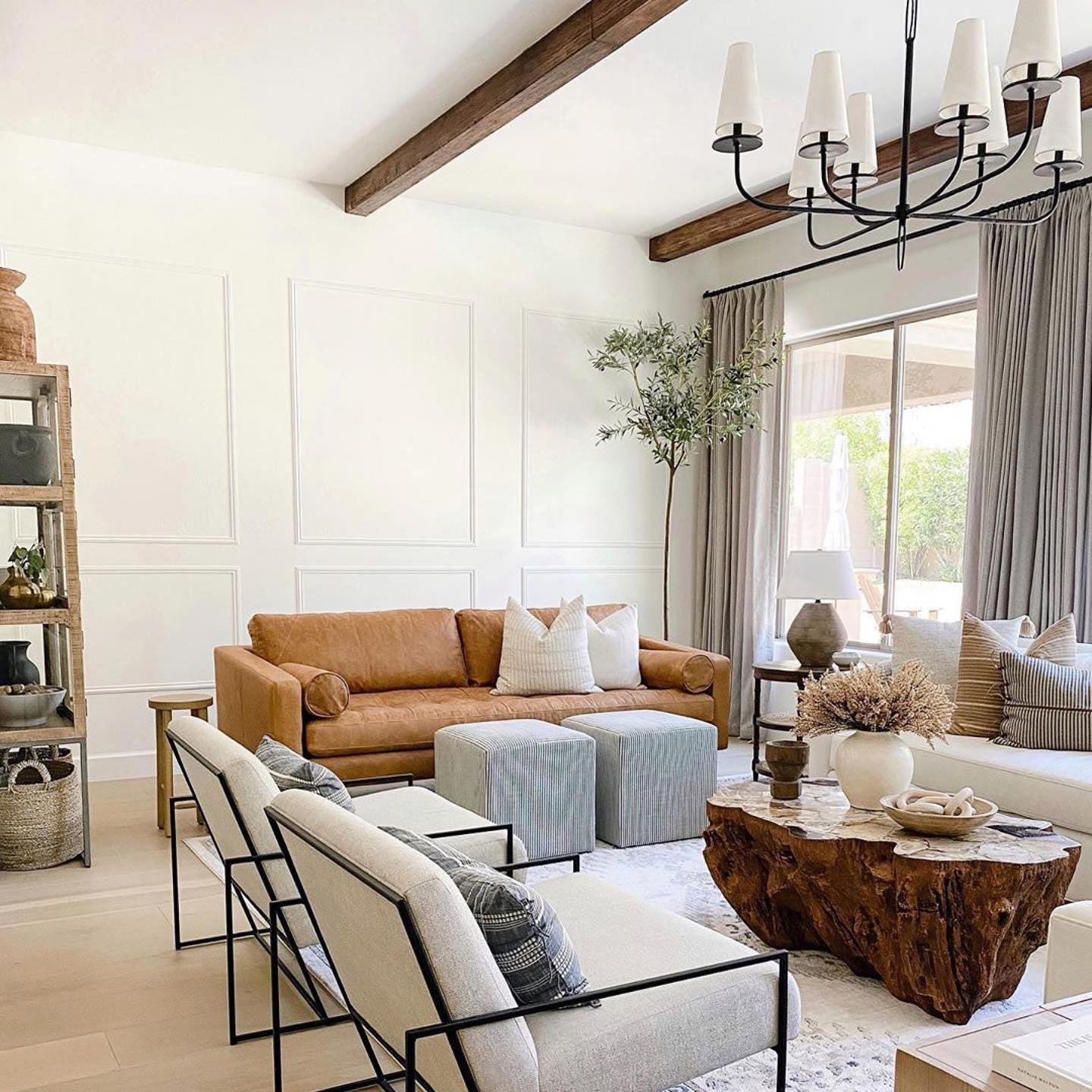 Curaeara Vintage Industrial Brass Fabric Chandelier - Letslighting