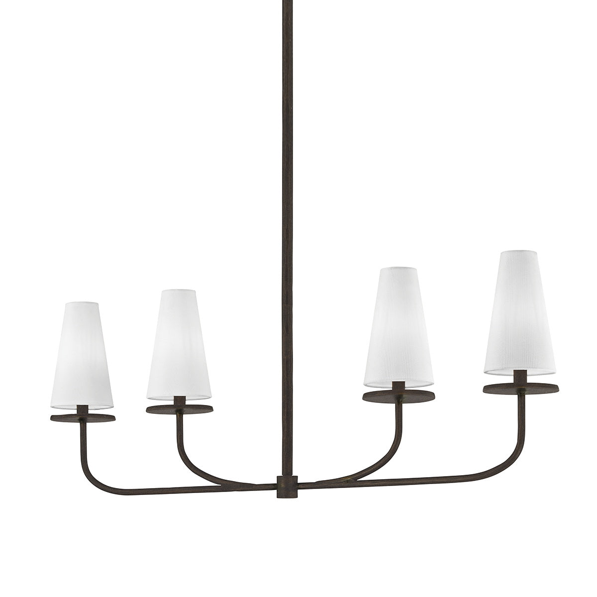 Curaeara Vintage Industrial Brass Fabric Chandelier - Letslighting
