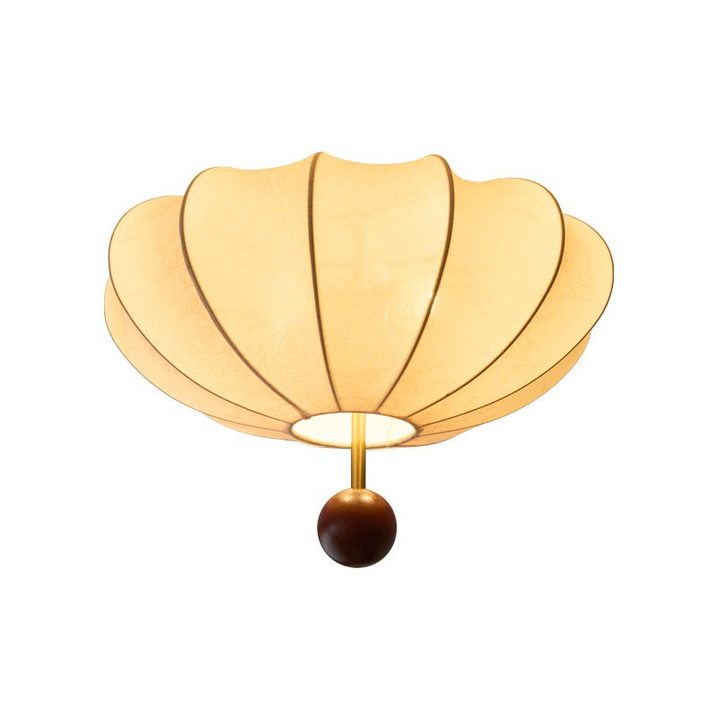 Ritta Ceiling Light Marceline Wood & Fabric - Letslighting
