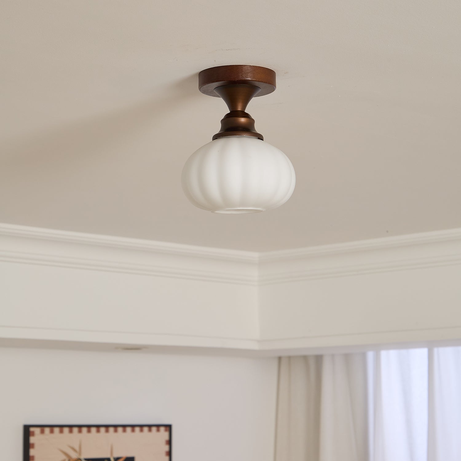 Alveneth Premium Nordic Art Glass Ceiling Lamp - Letslighting