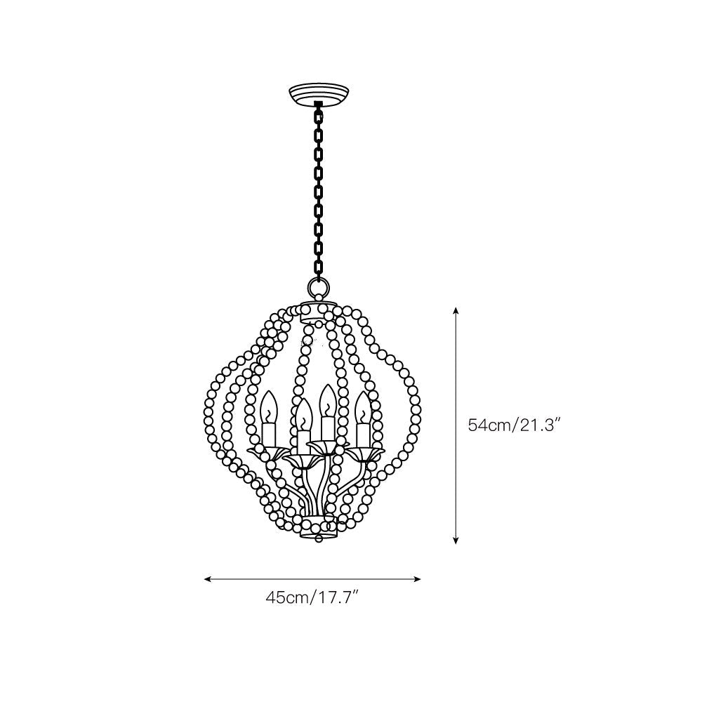 Ulthaara Individual Creativity Wood Crystal Chandelier - Letslighting