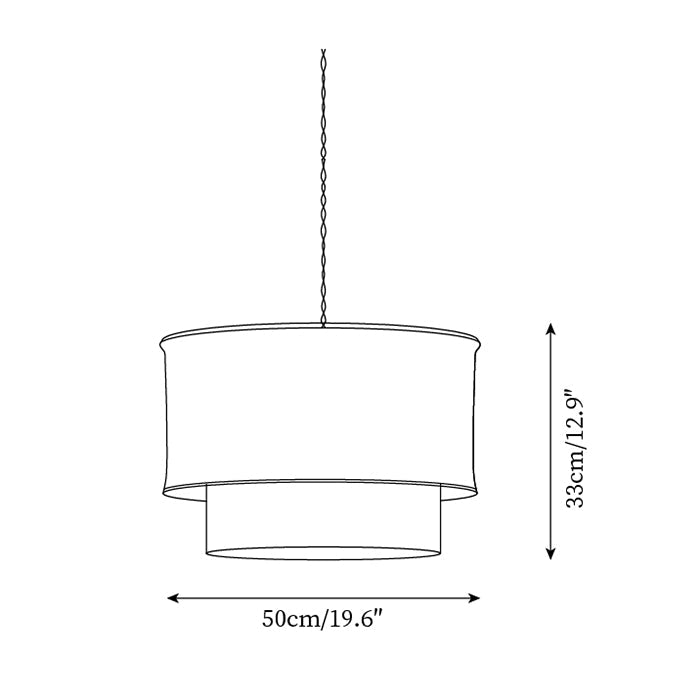 Nuvai Natural Linen Pendant Light - Letslighting