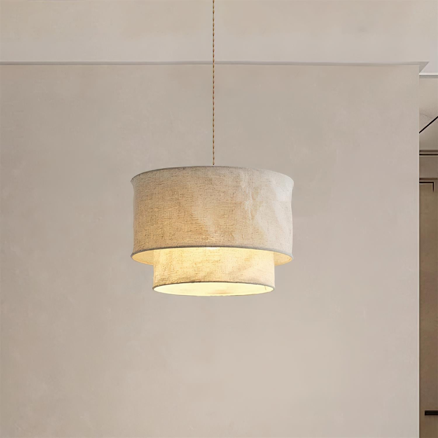 Nuvai Natural Linen Pendant Light - Letslighting