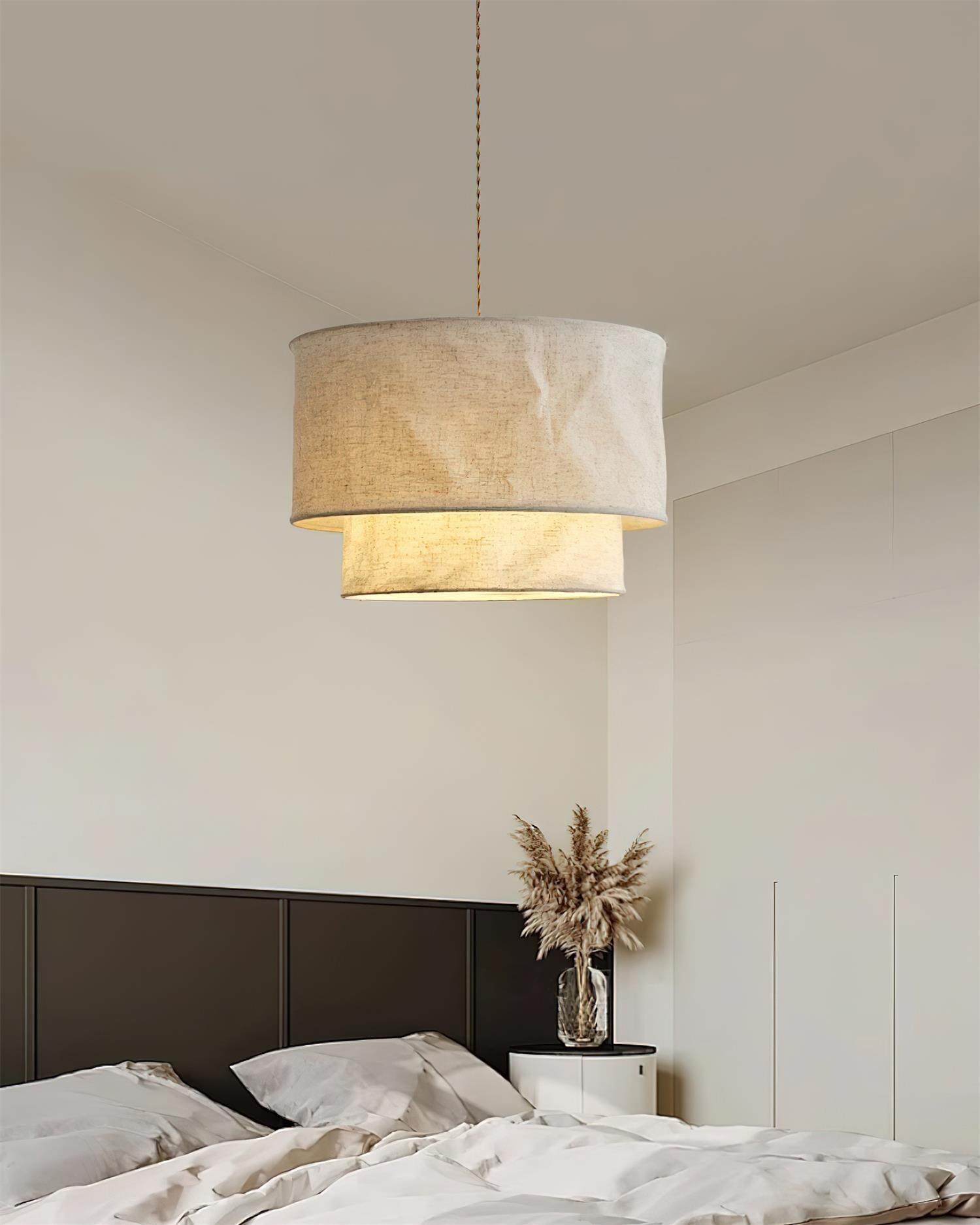 Nuvai Natural Linen Pendant Light - Letslighting