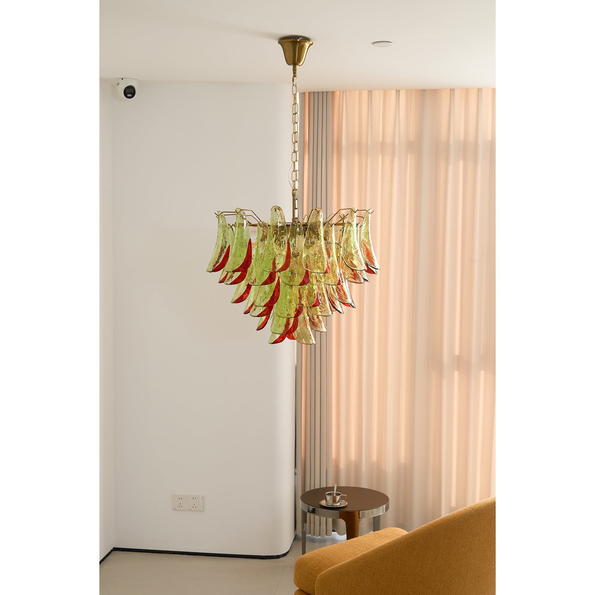 Aurora Chandelier Murano Glass Petal Elegant - Letslighting