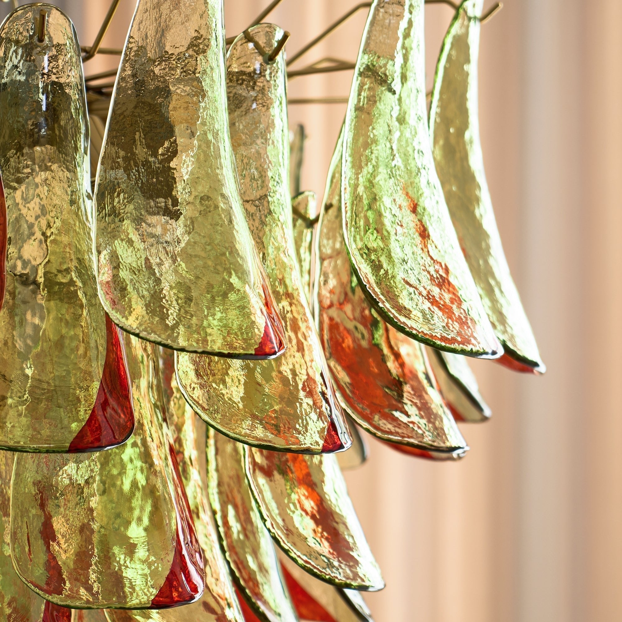 Aurora Chandelier Murano Glass Petal Elegant - Letslighting