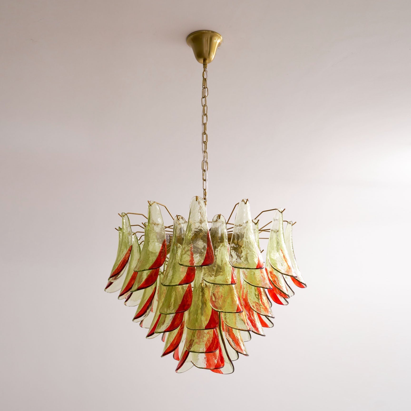 Aurora Chandelier Murano Glass Petal Elegant - Letslighting