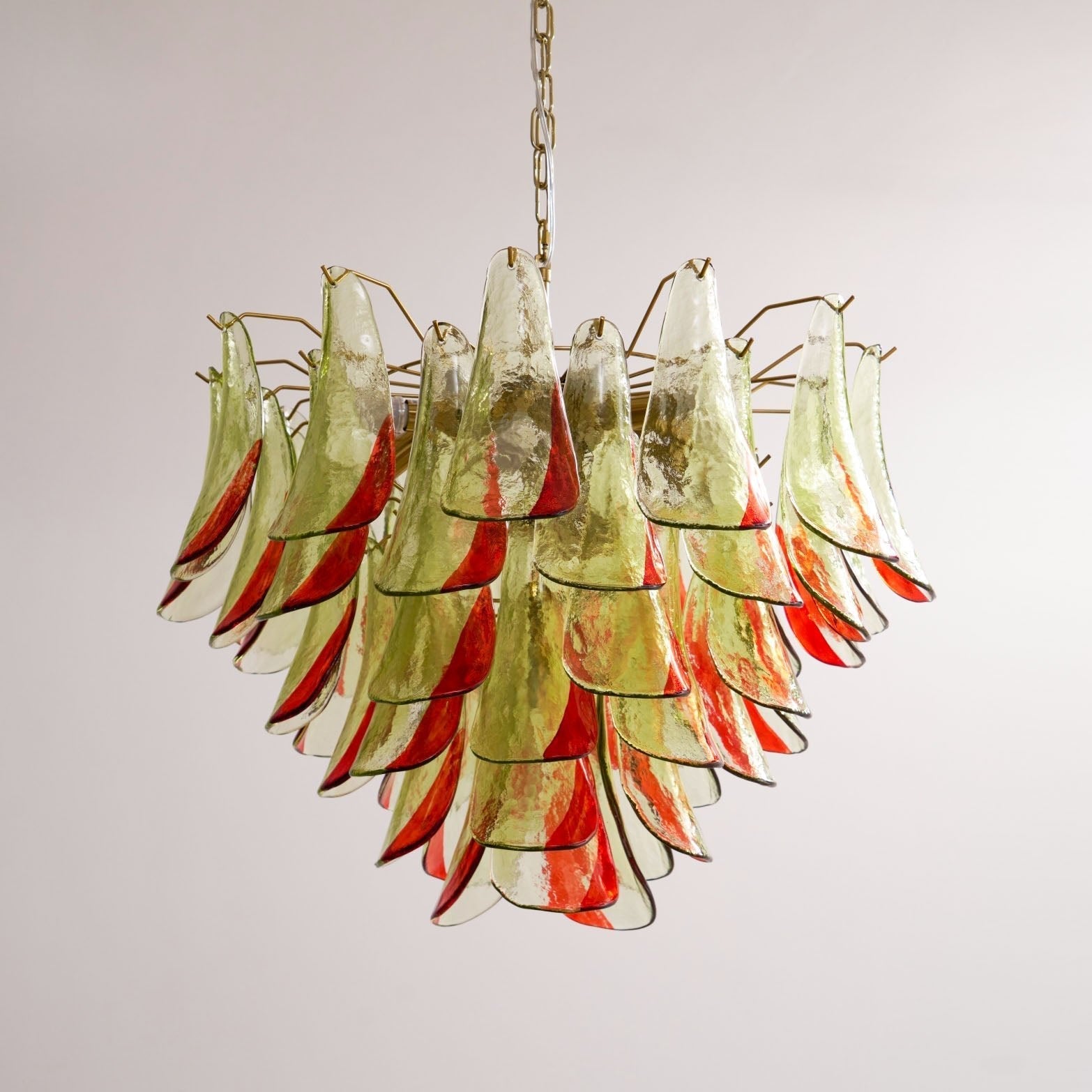 Aurora Chandelier Murano Glass Petal Elegant - Letslighting