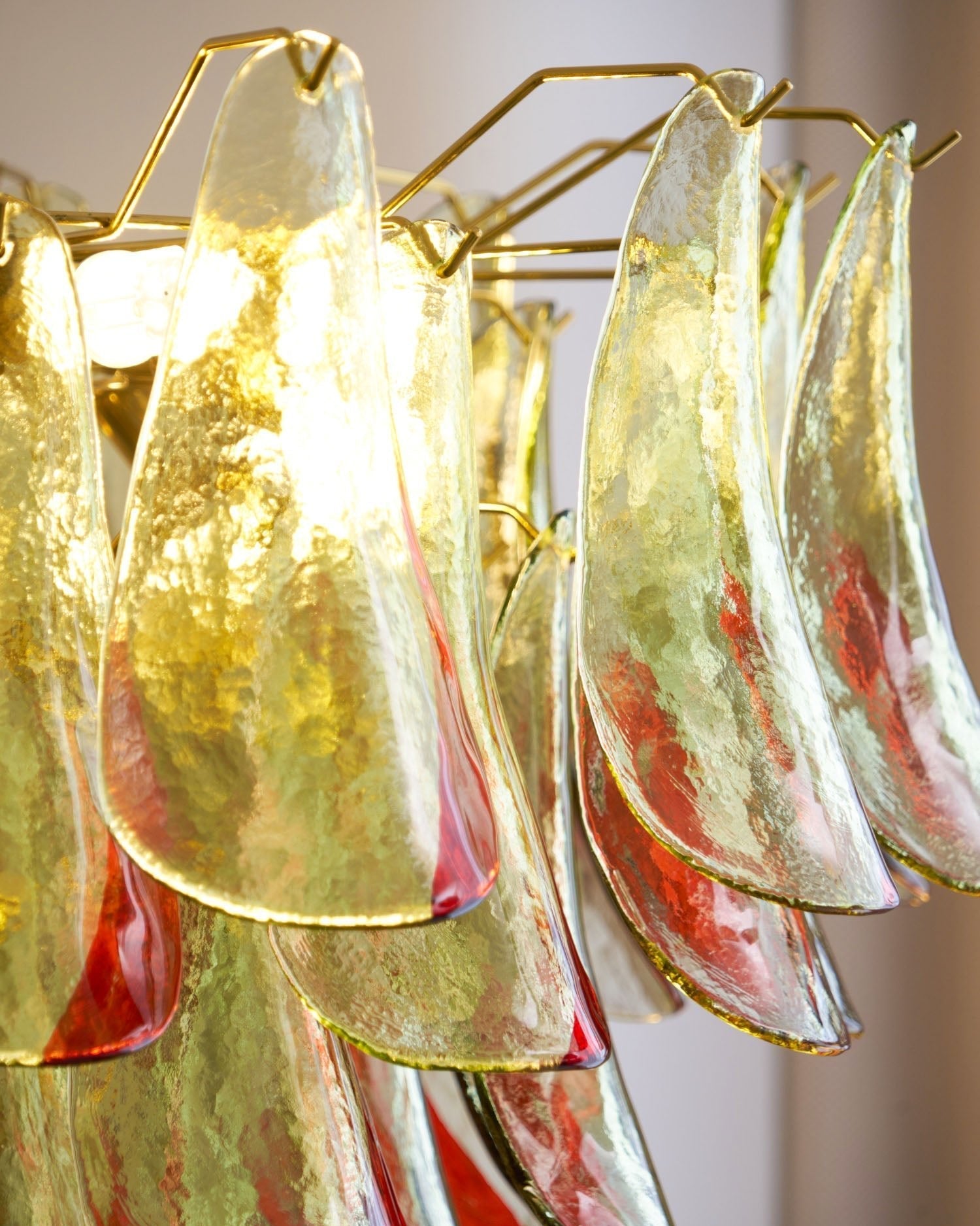 Aurora Chandelier Murano Glass Petal Elegant - Letslighting