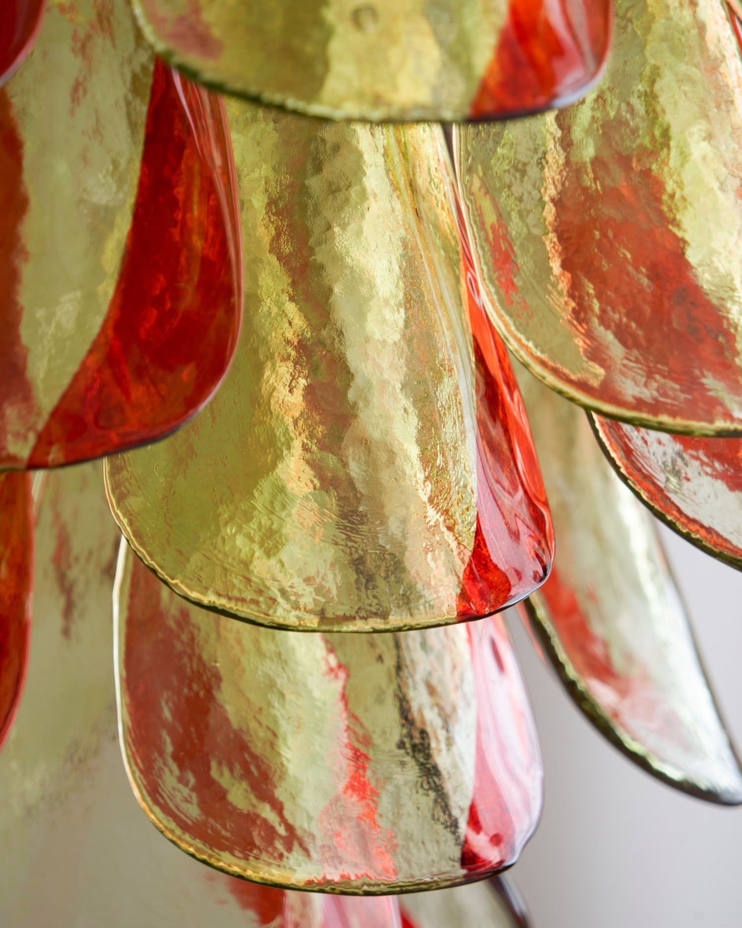 Aurora Chandelier Murano Glass Petal Elegant - Letslighting