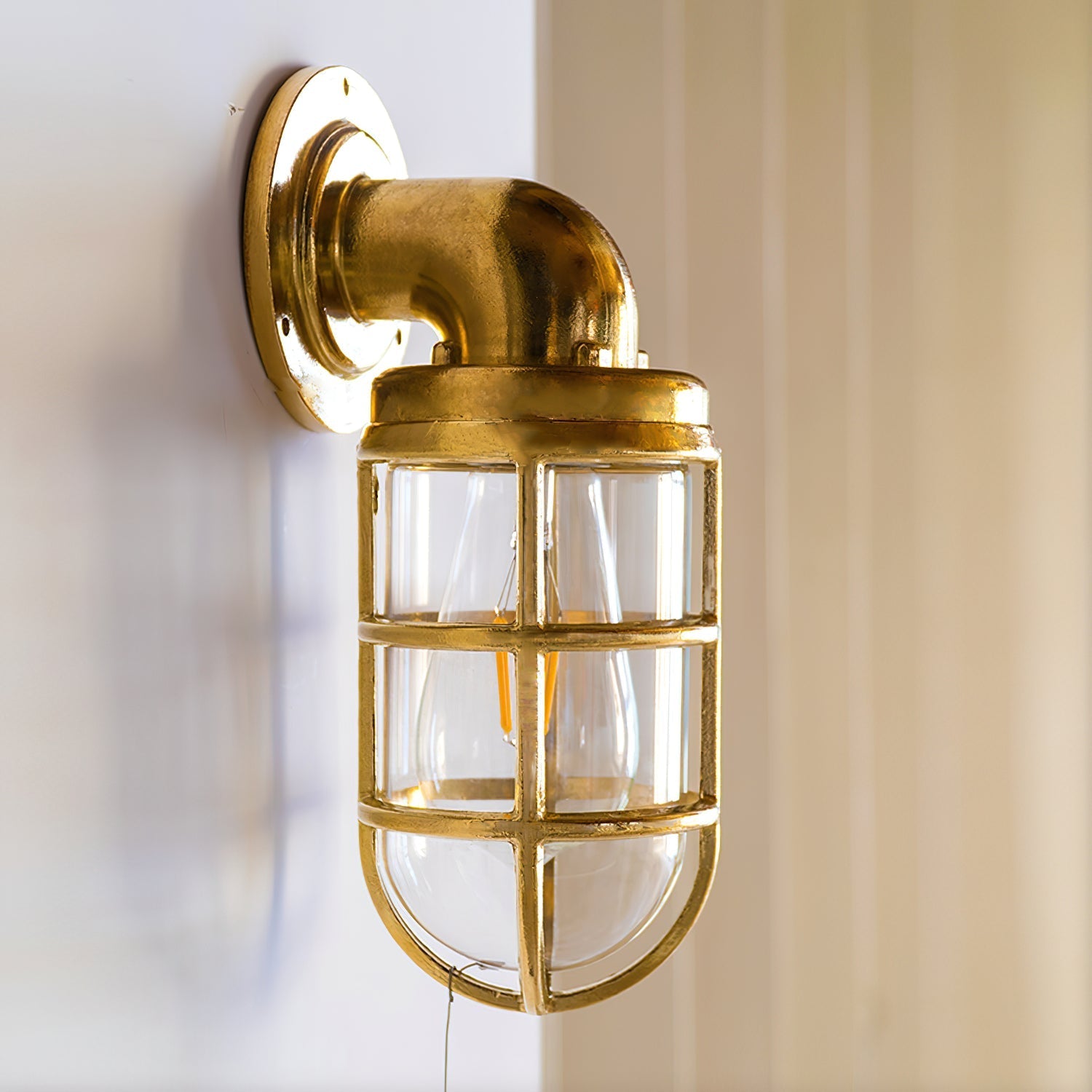 Evthaia Vintage Industrial Glass Wall Lamp - Letslighting