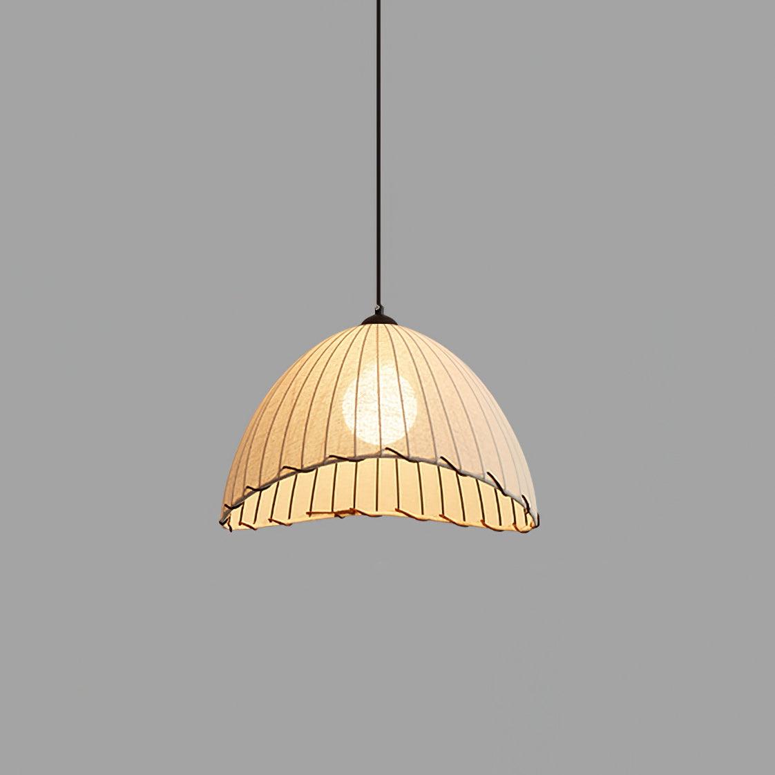 Eclipta Fabric Linen Pendant Light - Letslighting