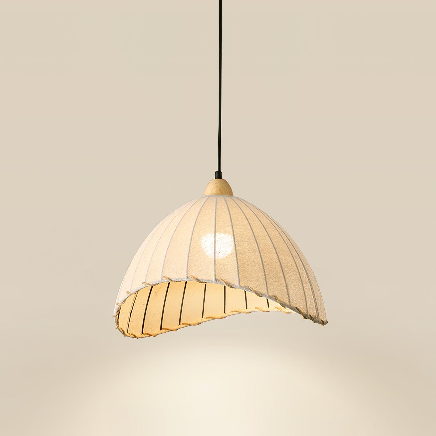 Eclipta Fabric Linen Pendant Light - Letslighting