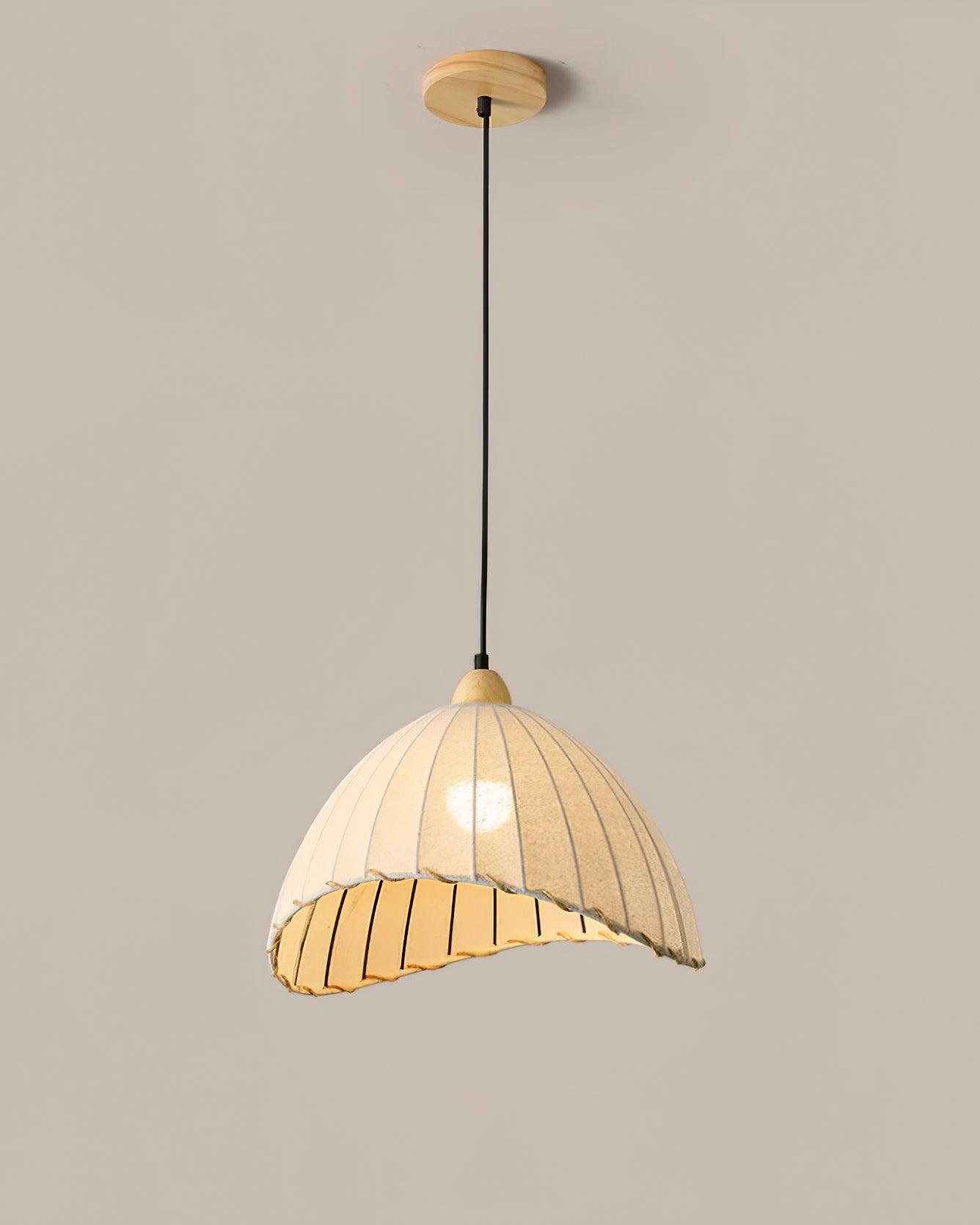 Eclipta Fabric Linen Pendant Light - Letslighting