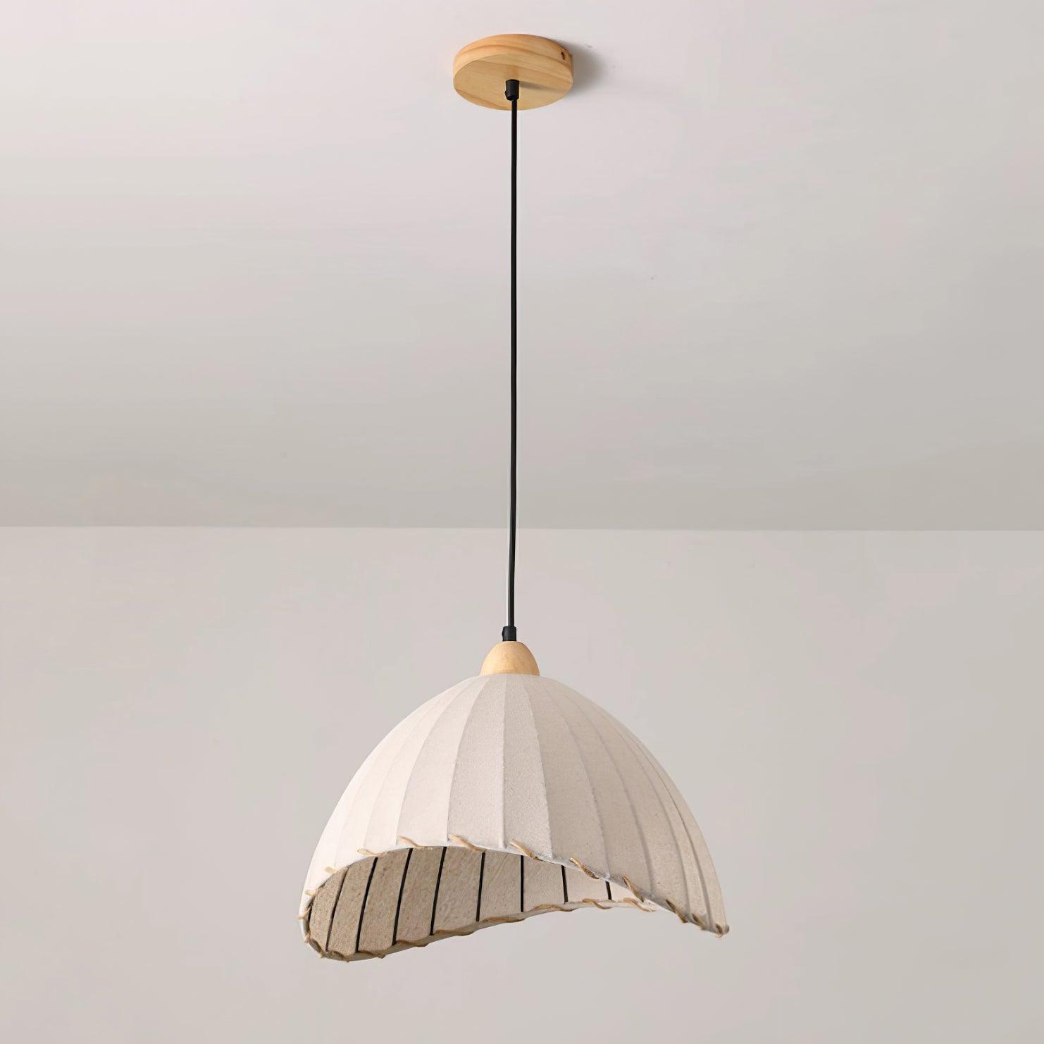 Eclipta Fabric Linen Pendant Light - Letslighting