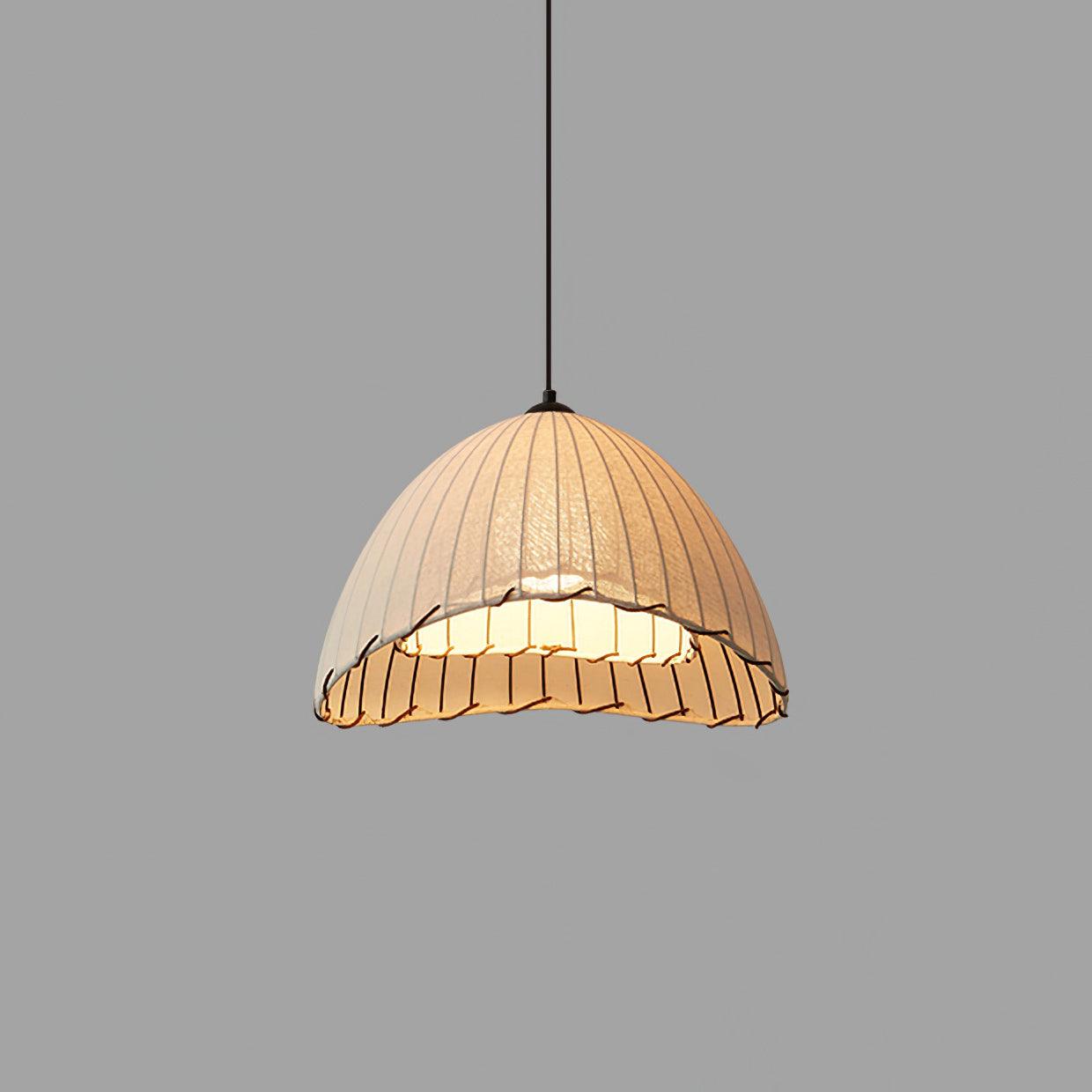Eclipta Fabric Linen Pendant Light - Letslighting