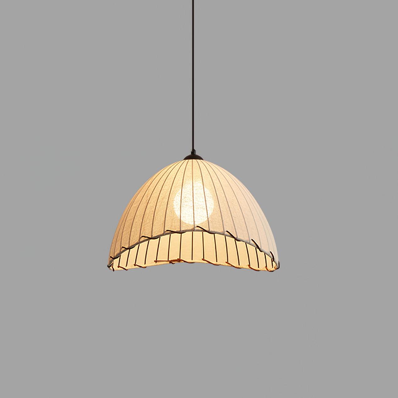 Eclipta Fabric Linen Pendant Light - Letslighting