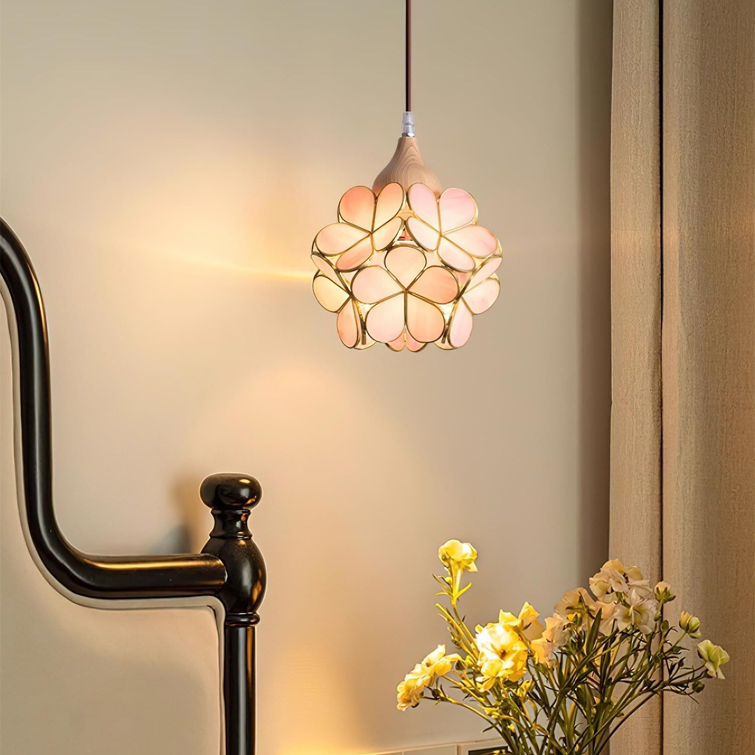Velina Pink Petal Pendant Light - Letslighting