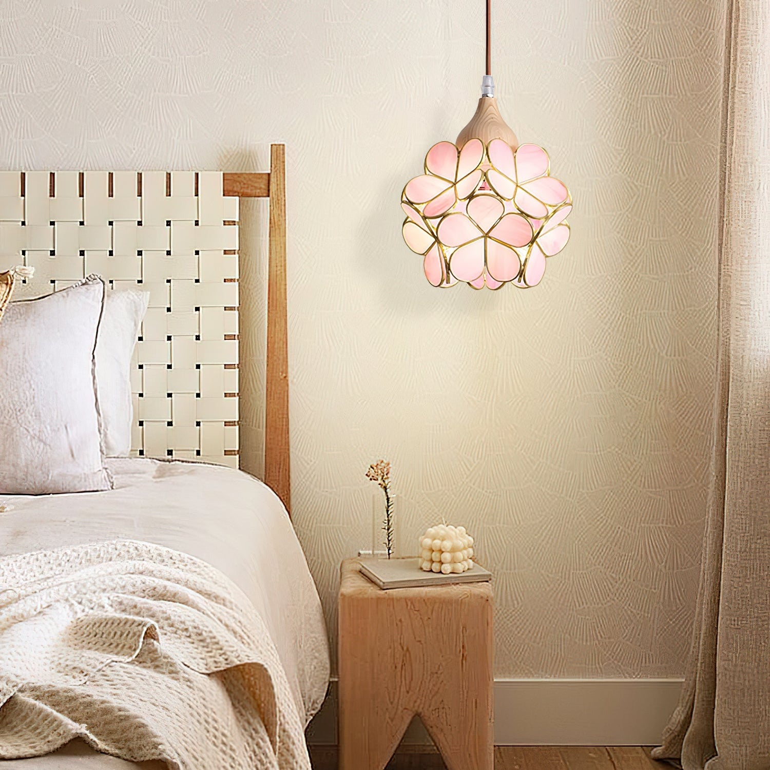 Velina Pink Petal Pendant Light - Letslighting