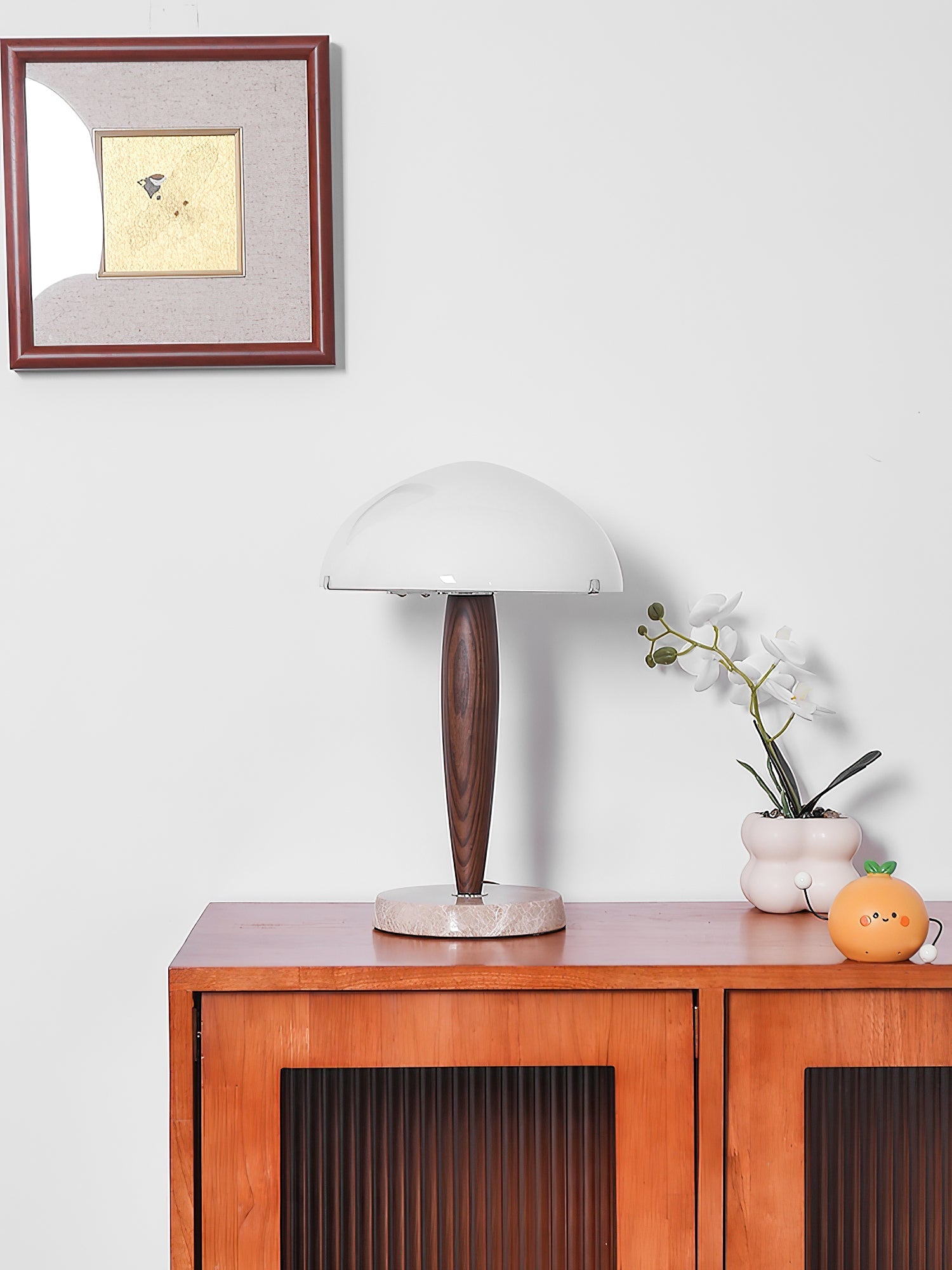 Marlo Modern Marble & Wood Table Lamp