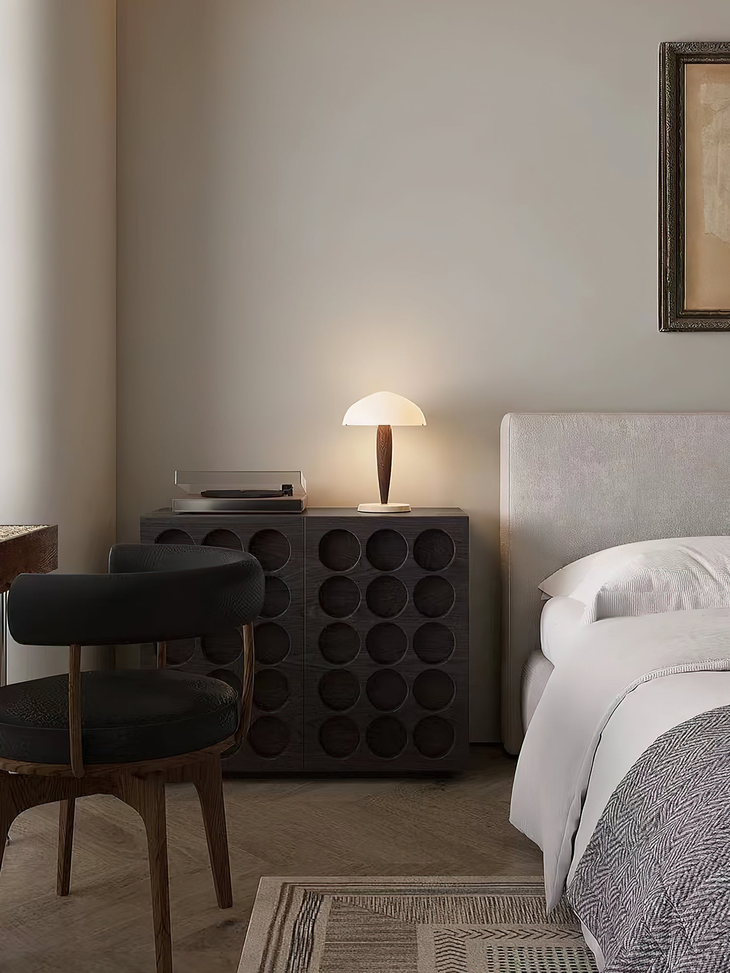 Marlo Modern Marble & Wood Table Lamp