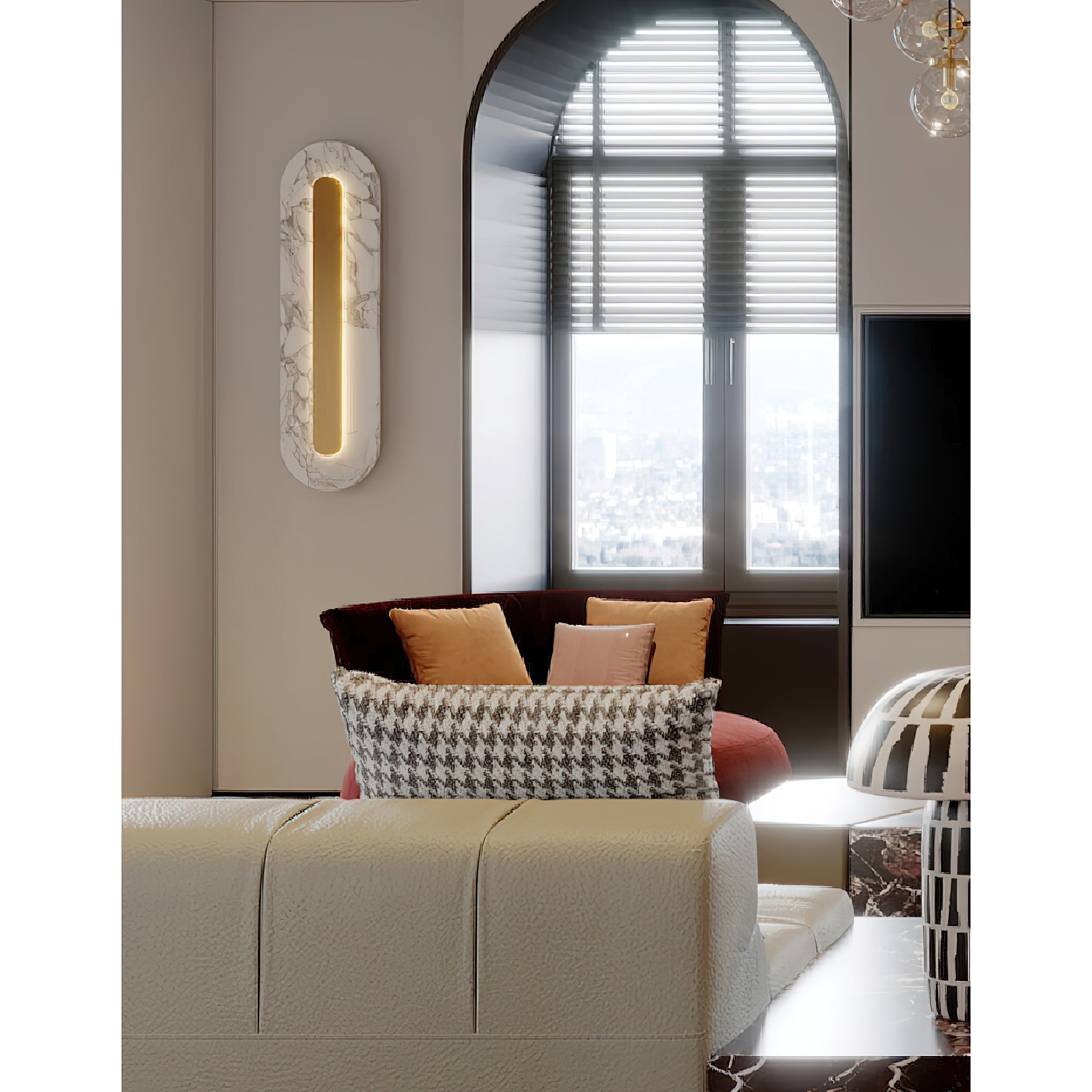 Marmo Modern Minimalist Marble Wall Lamp - Letslighting