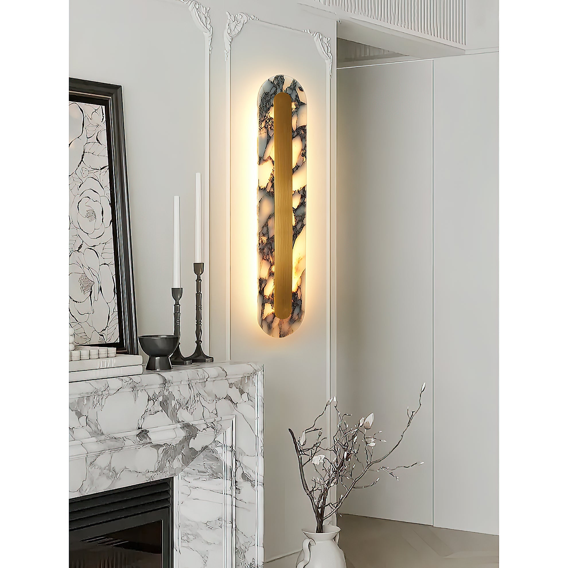 Marmo Modern Minimalist Marble Wall Lamp - Letslighting