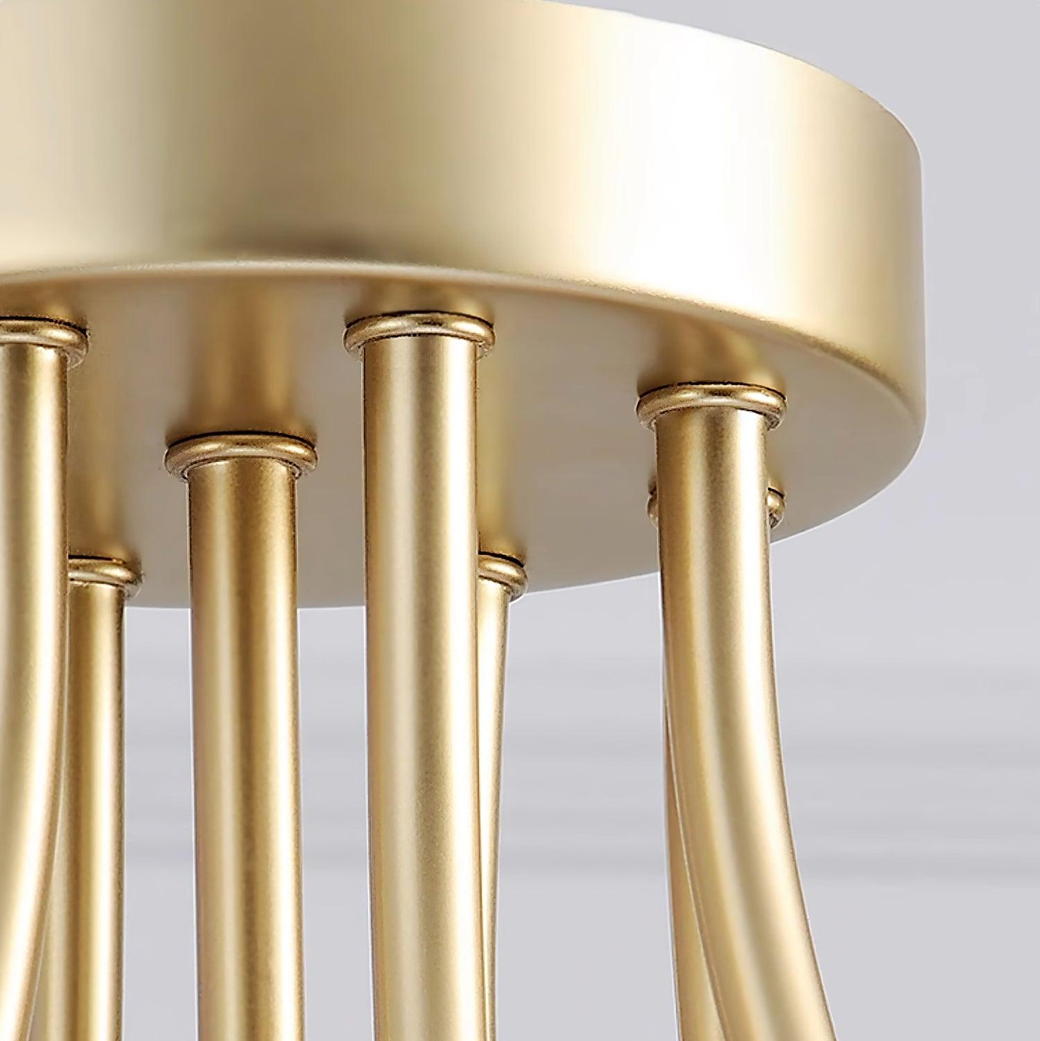 Ceiling Light Petal Globe Cluster Soft Glow Romantic Floral - Letslighting