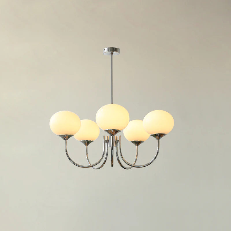 Aria Retro Art Deco Globe Chandelier