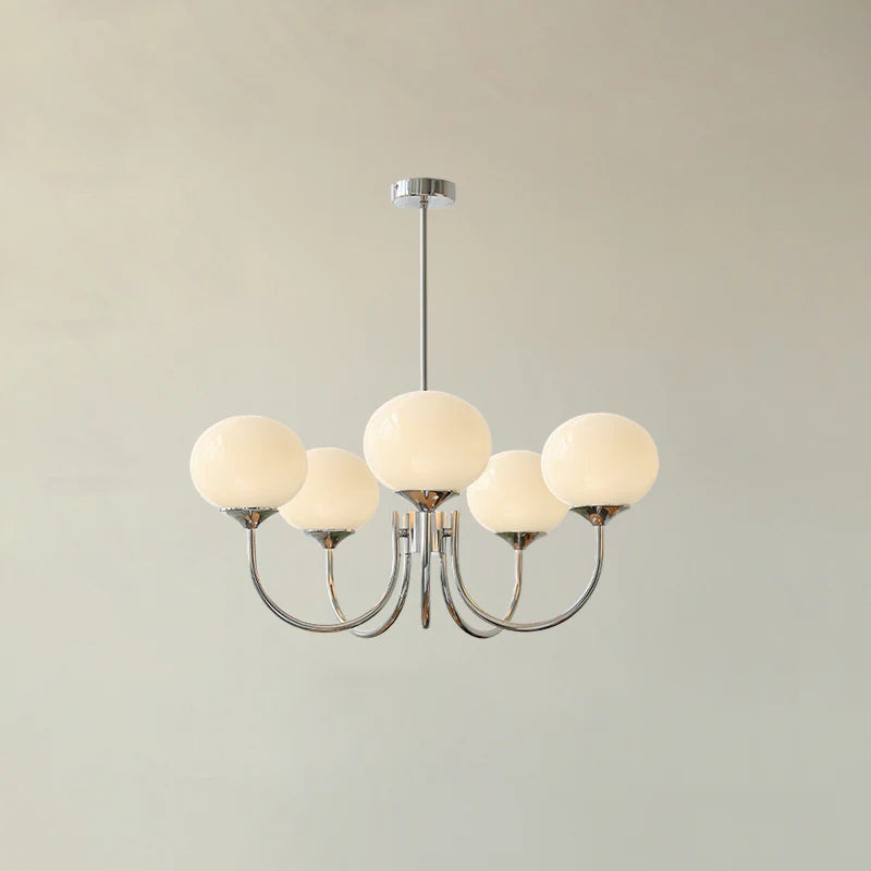 Aria Retro Art Deco Globe Chandelier