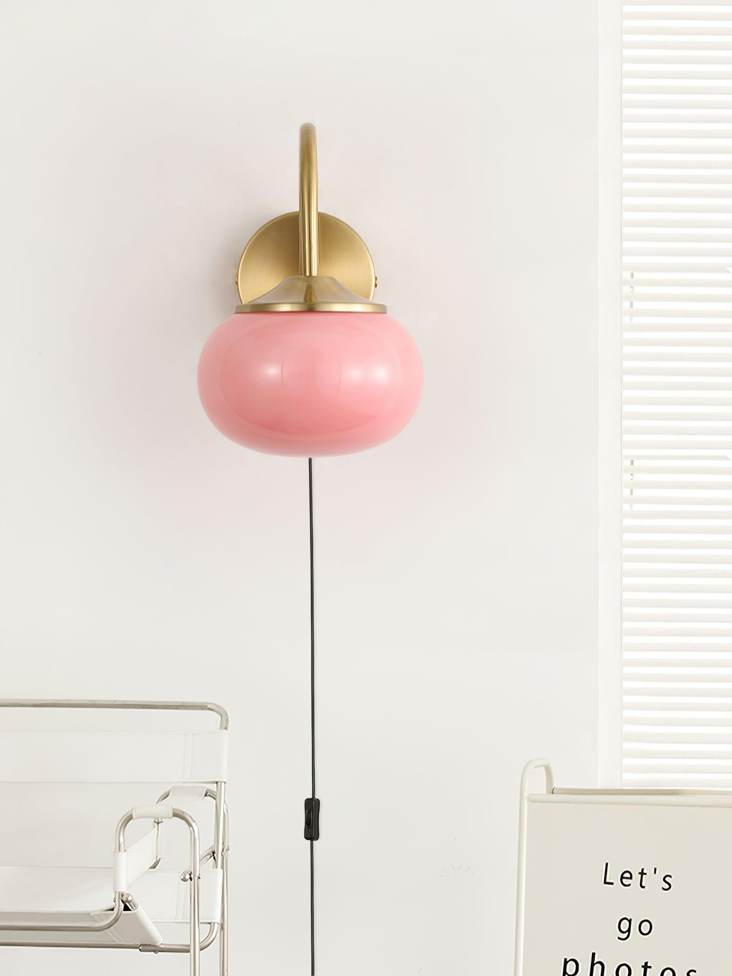 Dutiful Premium Nordic Art Plug-in Glass Sconce Wall Lamp - Letslighting