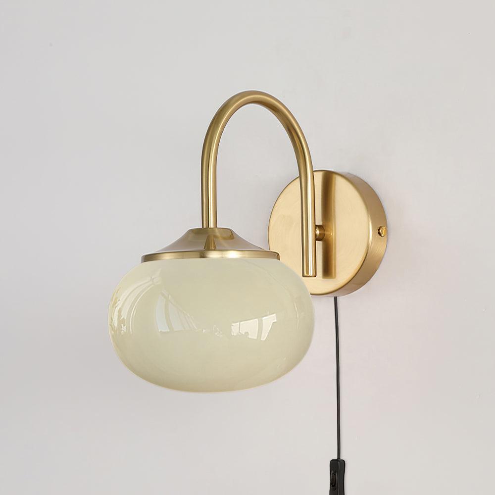 Dutiful Premium Nordic Art Plug-in Glass Sconce Wall Lamp - Letslighting