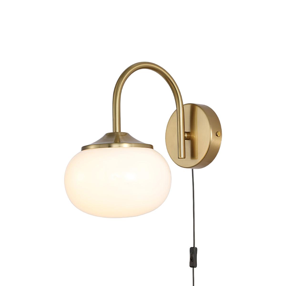 Dutiful Premium Nordic Art Plug-in Glass Sconce Wall Lamp - Letslighting