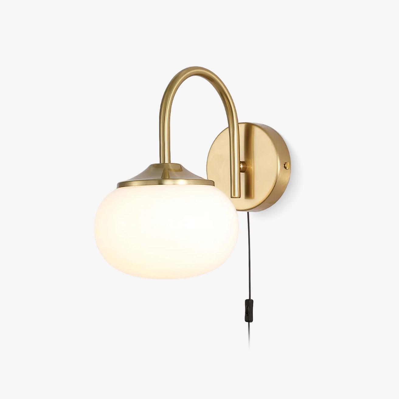 Dutiful Premium Nordic Art Plug-in Glass Sconce Wall Lamp - Letslighting