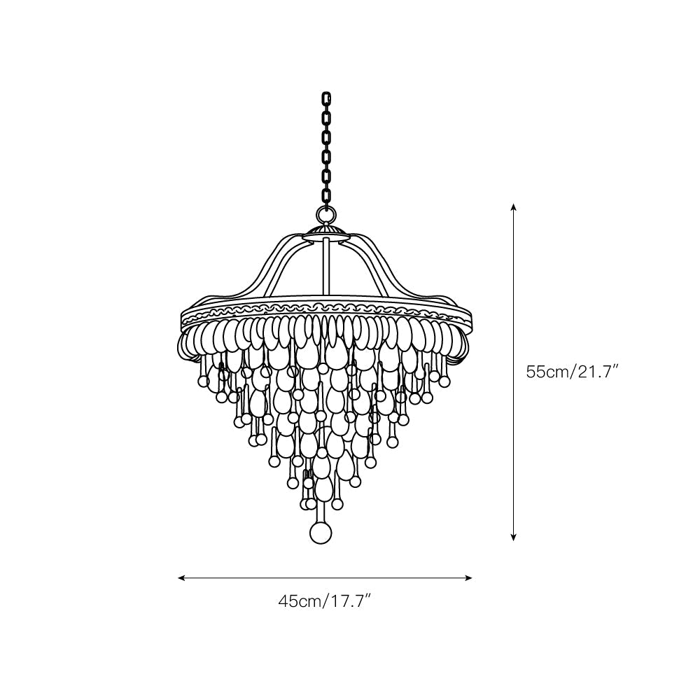 Blink Unique Inverted Pyramid Crystal Chandelier - Letslighting