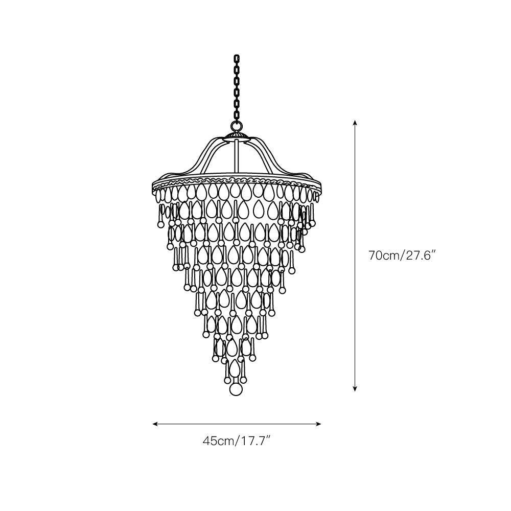 Blink Unique Inverted Pyramid Crystal Chandelier - Letslighting