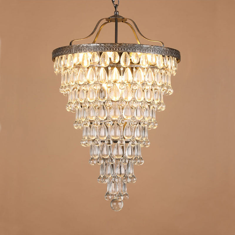 Blink Unique Inverted Pyramid Crystal Chandelier - Letslighting