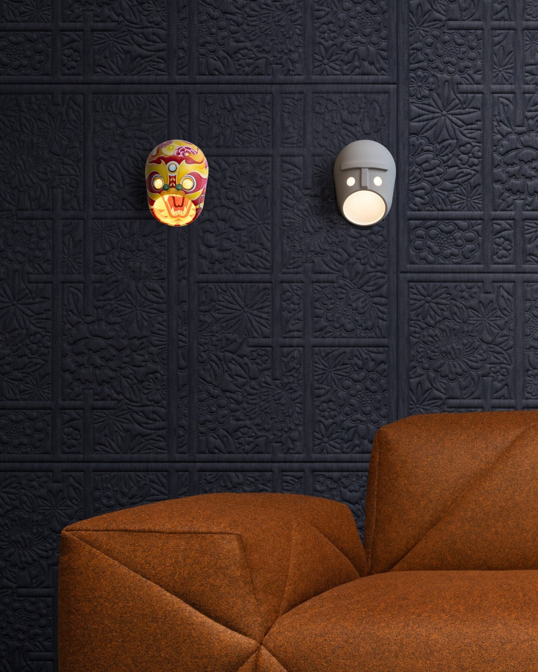 Mask Individual Creativity Resin Wall Light - Letslighting