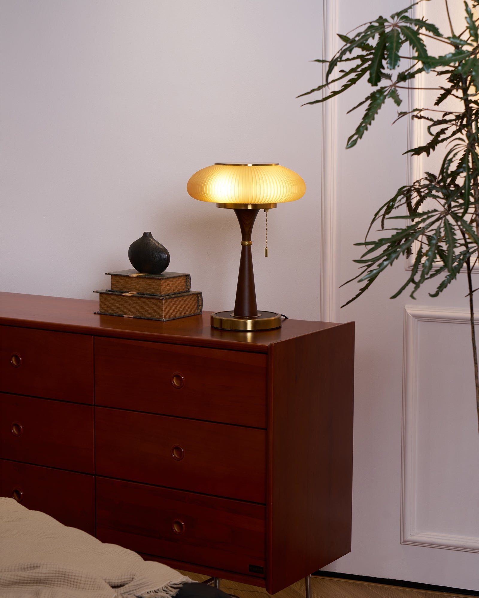 Orton Wood Vintage Table Lamp - Letslighting