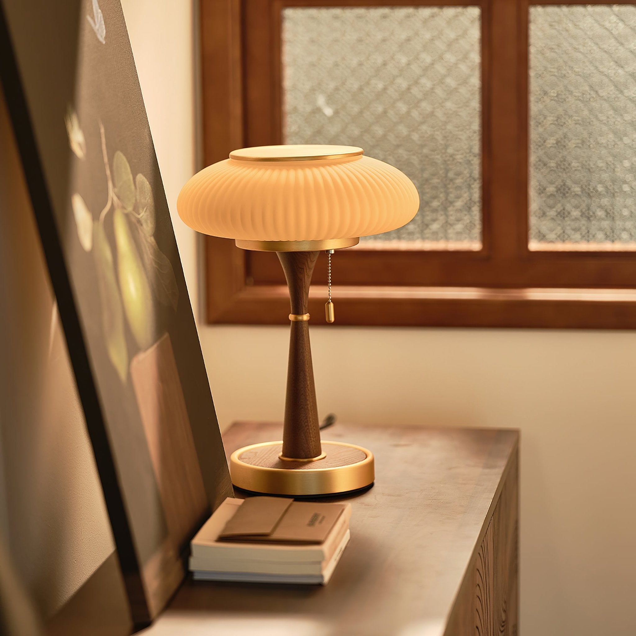Orton Wood Vintage Table Lamp - Letslighting